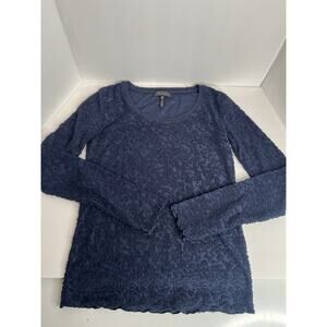 RAG & BONE New York Stretch Casual Tee Top, Dark Blue Size XS